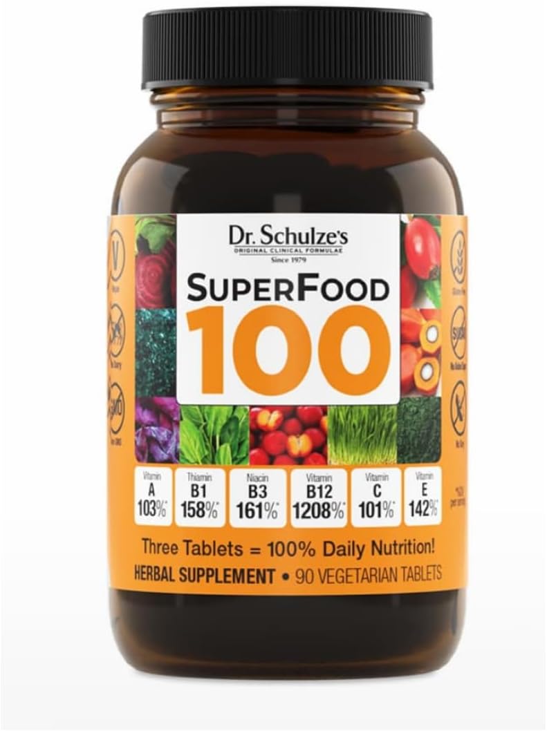 Dr. Schulze's SuperFood 100 - Everyday Superfood Supplement - 270 Tablets - görsel 9