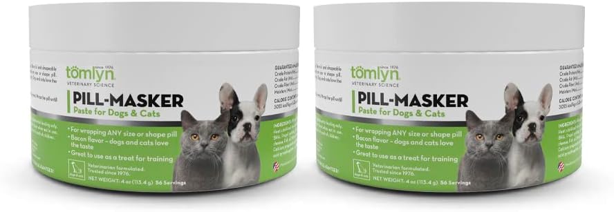 TOMLYN Pill-Masker Original Bacon-Flavoured Paste for Dogs & Cats, 113g (4oz), Pack of 2 - görsel 1
