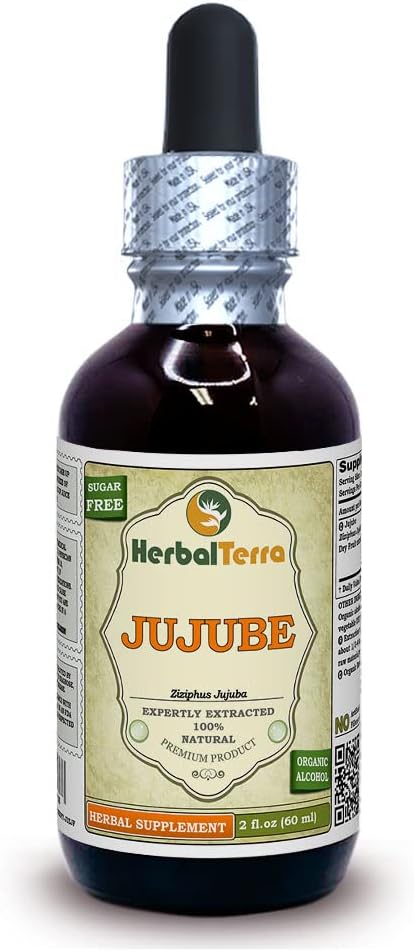 Jujube (Ziziphus Jujuba) Glycerite, Alcohol-Free Liquid Extract - 5 x 2 fl oz (5 x 60 ml) - görsel 5