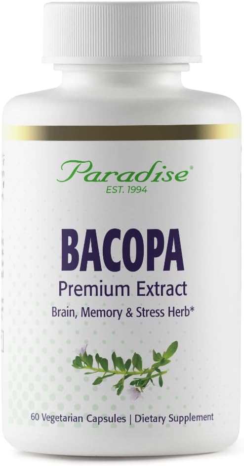 Paradise Herbs Bacopa Extract, 60 Capsules - görsel 1