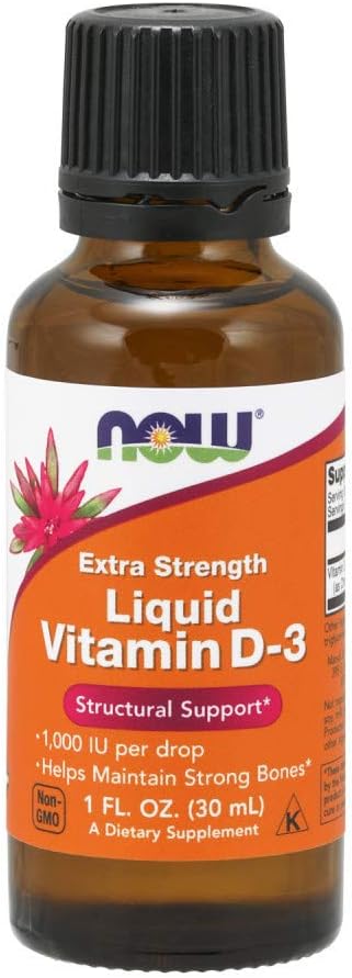 Now Foods Liquid Vitamin D3 Extra Strength - 1000 IU - 30 ml - görsel 1