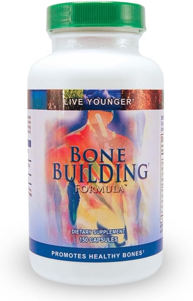 Youngevity Bone Building Formula - Calcium, Magnesium, D3, Biotin, Glucosamine HCl, Trace Minerals, Boron, Horsetail, Rosehips (150 Capsules) - görsel 1