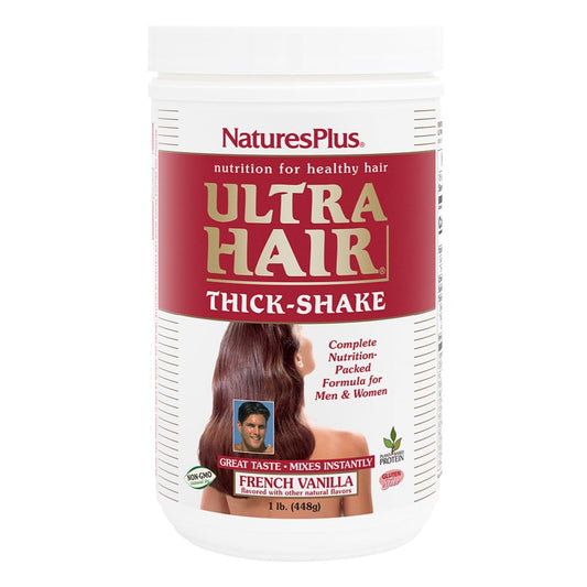 NaturesPlus Ultra Hair Thick Shake - French Vanilla Flavour - 454g
