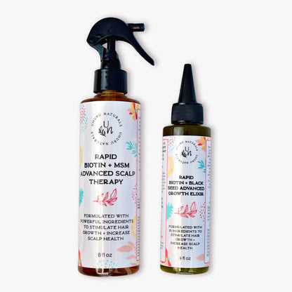 Uhuru Naturals Hair Growth Spray, Biotin & MSM Scalp Treatment, 240 ml