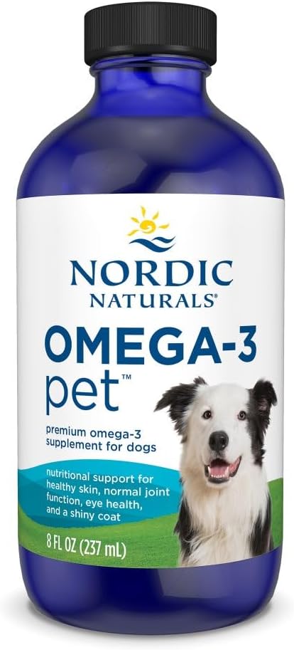Nordic Naturals Omega-3 Pet, Unflavoured - 227 ml - 1380 mg Omega-3 Per 5 ml - Fish Oil for Medium to Large Dogs with EPA & DHA - görsel 1