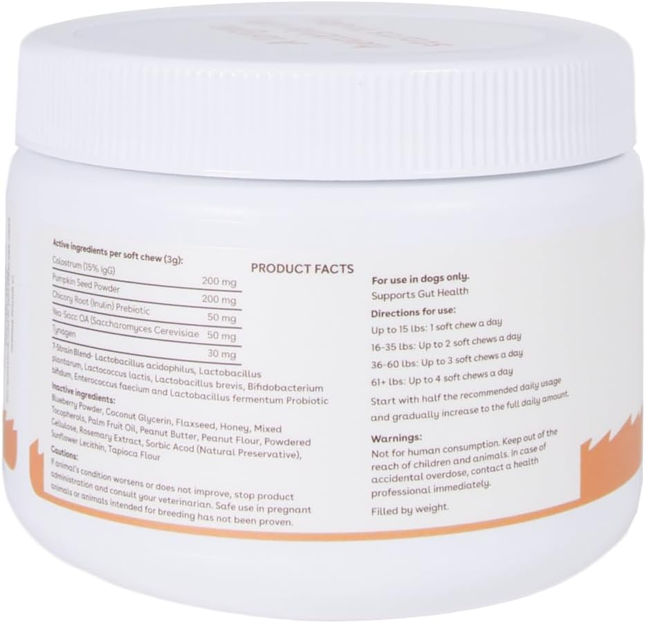 Pupford Gut Health & Immunity Supplement for Puppies and Adult Dogs – Peanut Butter and Jam, 180g (6.3 oz) - görsel 8