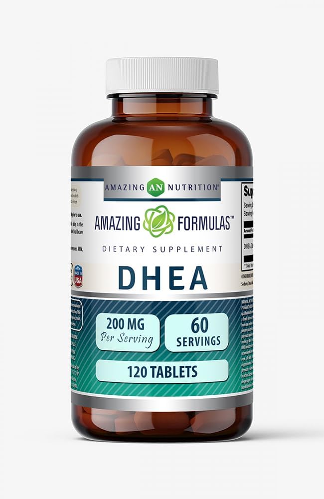 Amazing Formulae DHEA Supplement 200mg, 120 Tablets - görsel 1