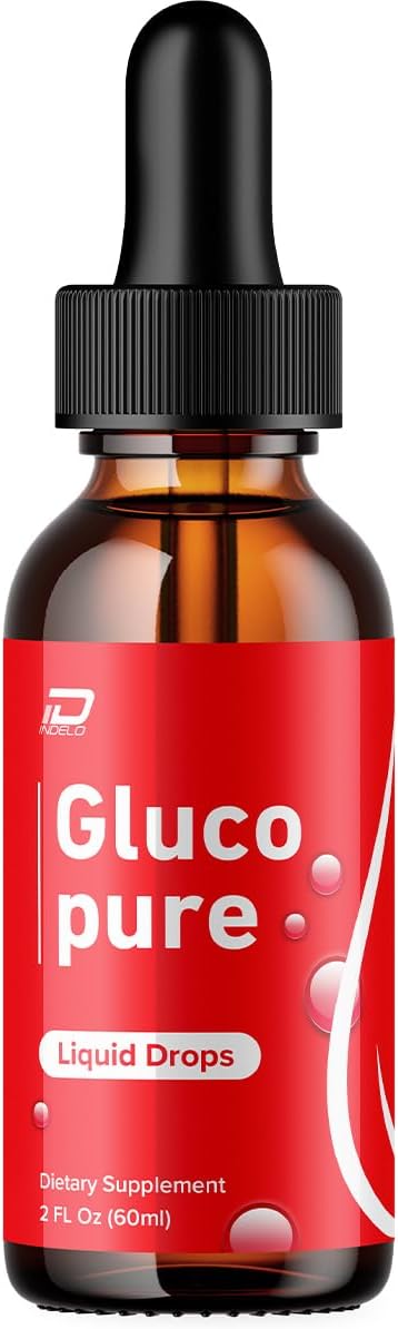 Gluco Pure Drops - Dietary Supplement Liquid Drops - Extra Strength (1 Month Supply) - görsel 1