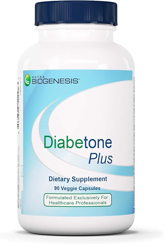 Nutra BioGenesis Diabetone Plus: Metabolic Support Supplement with Cinnamon, Gymnema and Bitter Melon - 90 Capsules - görsel 1