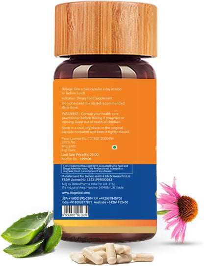 Biogetica Reginmune Natural Immune Support Supplement – Daily Wellness & Cellular Health Formula with Zinc, Magnesium, Echinacea, L-Glutamine & Aloe Vera – Vegan Diet Capsules – 80 Count, Pack of 3