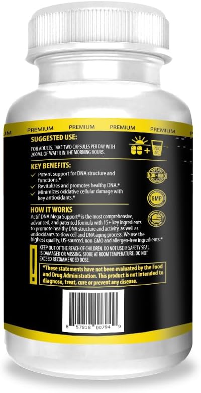 ACTIF DNA Mega Support with 15+ Advanced Factors, 60 Capsules - görsel 3
