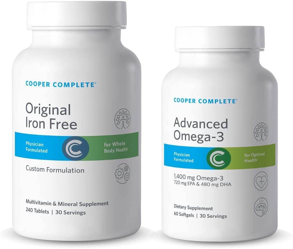 Cooper Complete Original Iron-Free Multivitamin + Omega-3, 30 Day Supply - görsel 1