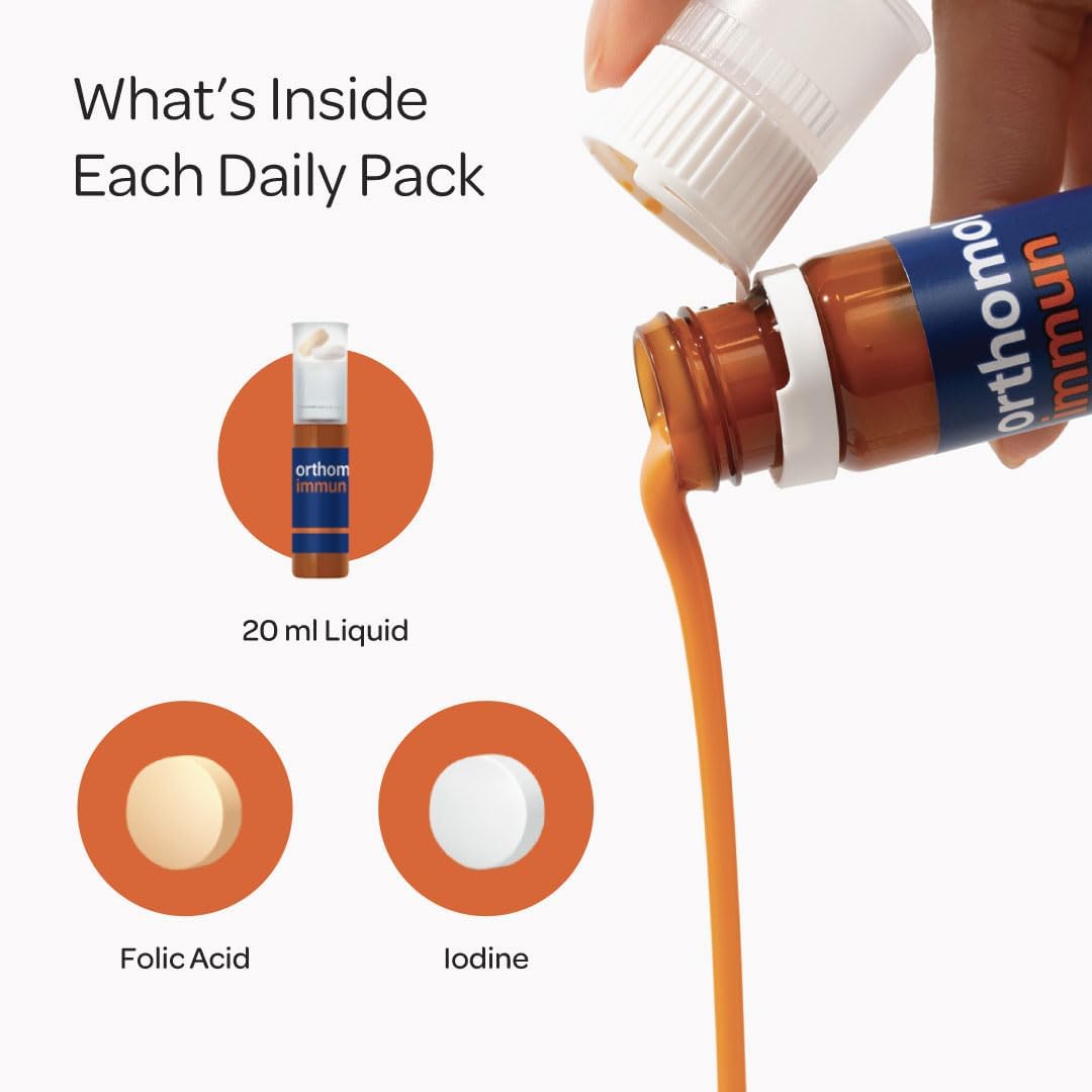 Orthomol Immun - Immune Support Vials with 25+ Nutrients, 7-Day Supply - görsel 5