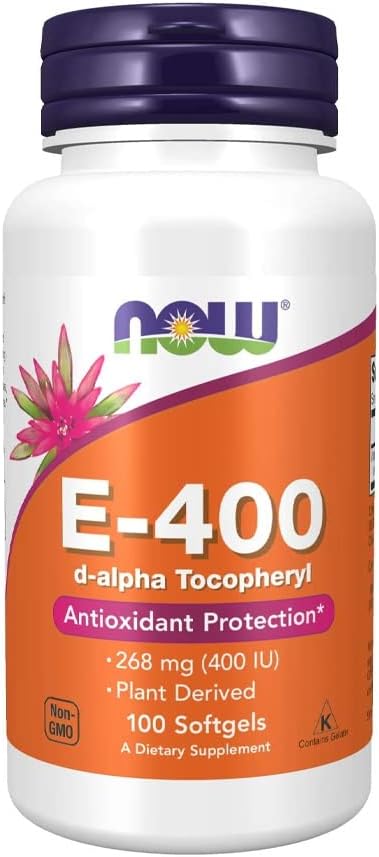 NOW Foods Vitamin E-400 Mixed Tocopherols, 100 Softgels - görsel 1