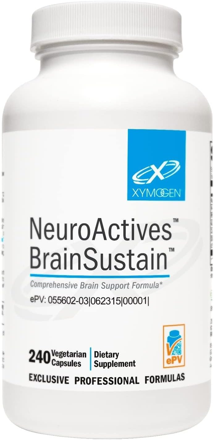 XYMOGEN NeuroActives BrainSustain - Brain Health Support with Phosphatidylserine & CoQ10 - 240 Capsules - görsel 1