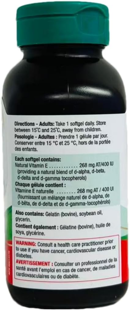 Jamieson Balance E 400IU 120 Capsules with Mixed Tocopherols - görsel 4