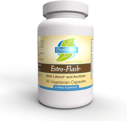Priority One Estro Flash – Hormonal Support for Mature Women (60 Vegetarian Capsules)