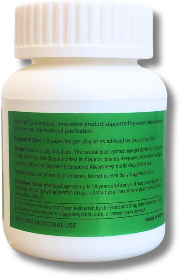 FENFURO Blood Sugar Food Supplement - Fenugreek Seed Extract Capsules (30 Capsules) - görsel 3