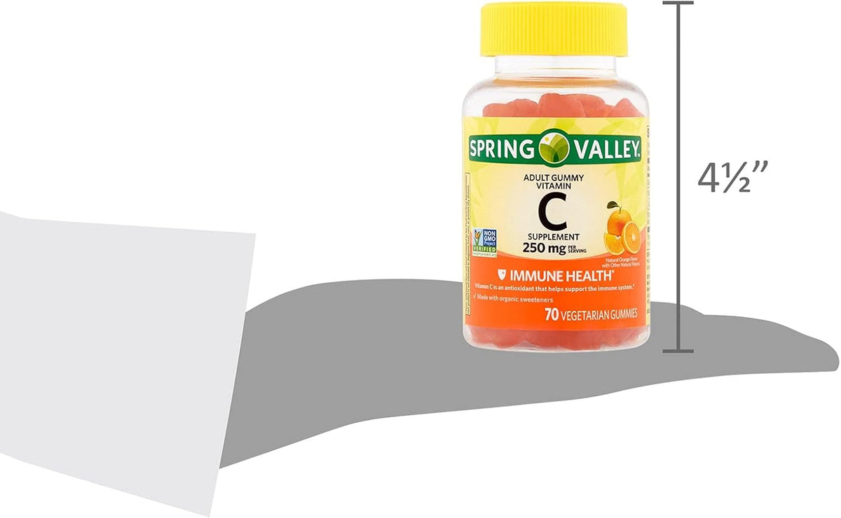 Spring Valley Gummy Vitamin C 240 mg – 70 Orange Gummies - görsel 5