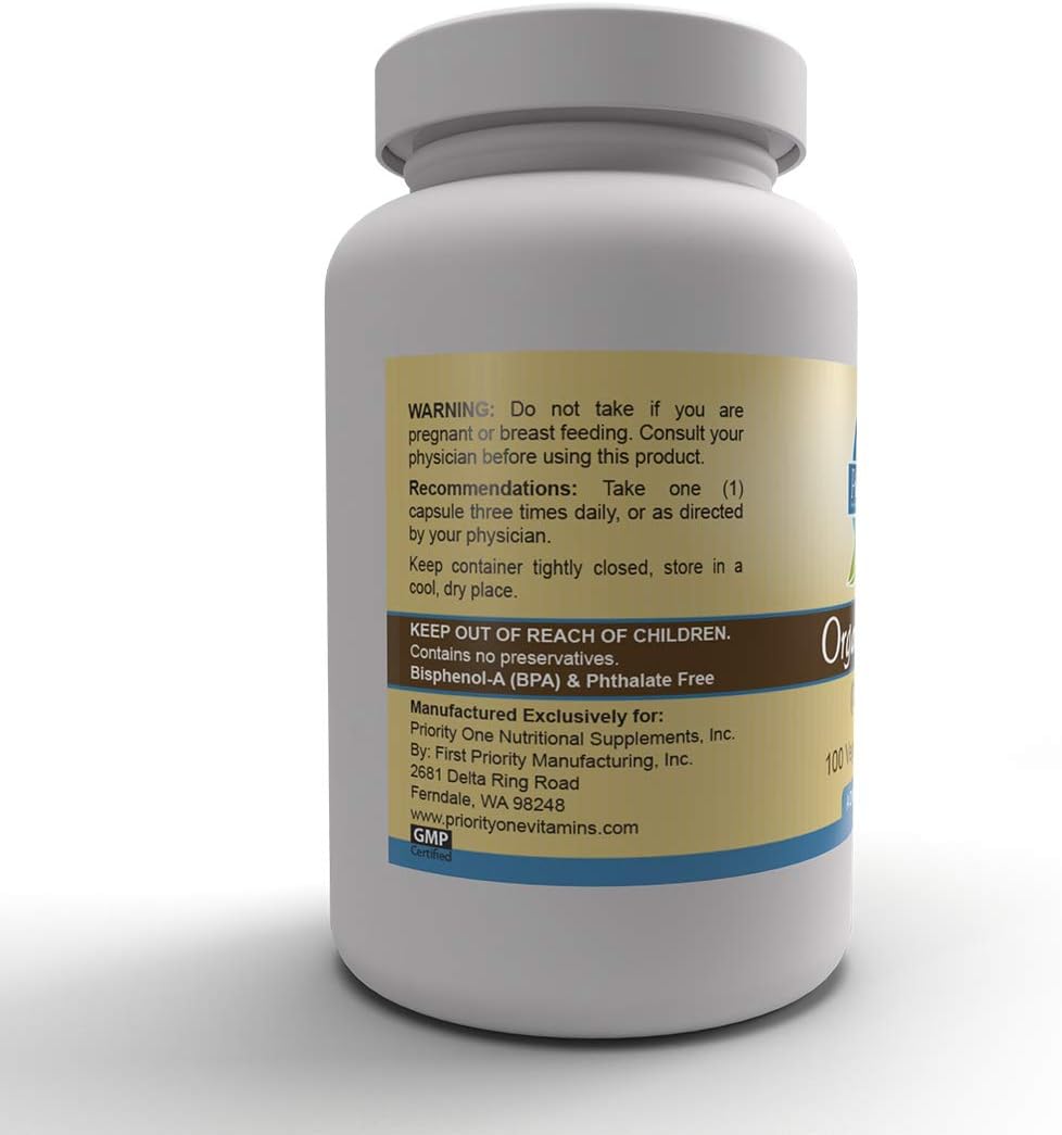 Priority One Vitamins Lithium Orotate 5mg, 100 Vegetarian Capsules - görsel 4