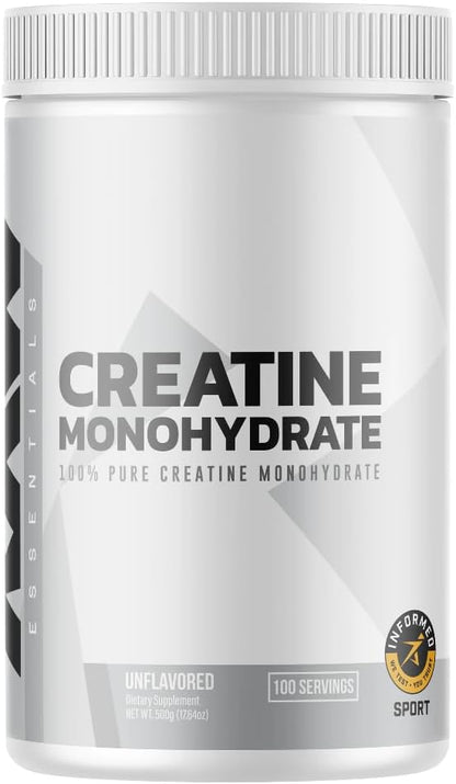 Unflavoured Micronised Creatine Monohydrate Powder – 510g (100 Servings)