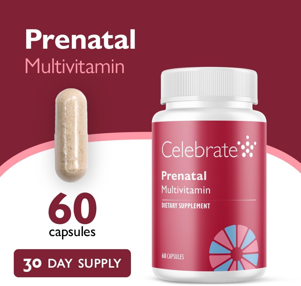 Celebrate Vitamins Bariatric Prenatal Multivitamin Capsules with Methylfolate, Iron, Iodine, and Choline – 60 Capsules - görsel 2