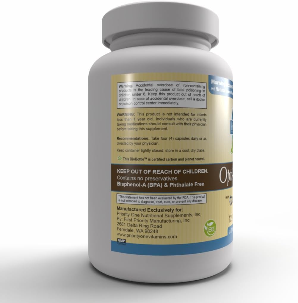 Priority One Vitamins Opti-Prenatal (120 Capsules) - Support for the Nutritional Needs of Mum and Baby - görsel 5