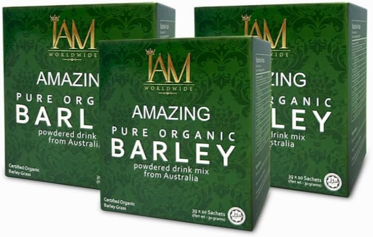 IAM Amazing Pure Barley Powdered Drink Mix from Australia (3 Boxes, 30 Sachets) - görsel 1
