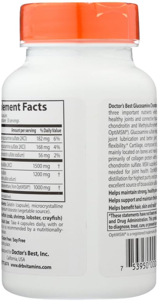 Glucosamine / Chondroitin / MSM 120 Capsules - görsel 3