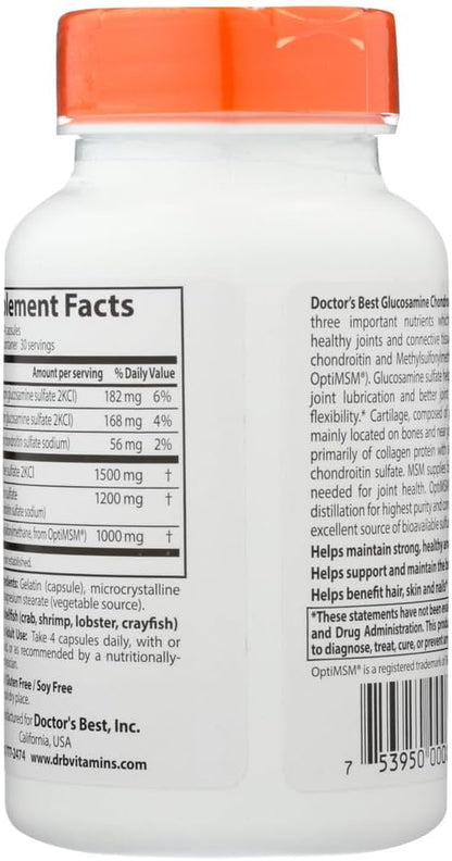 Glucosamine / Chondroitin / MSM 120 Capsules