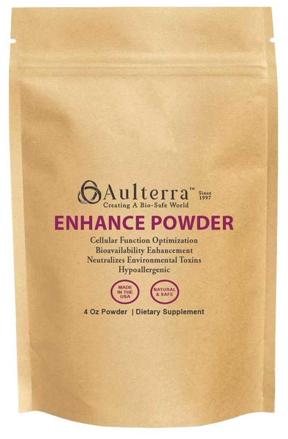 Aulterra Powder Supplement for EMF Support, Vitality, Meridian Balance, Proprietary Mineral Blend, 113g Jar