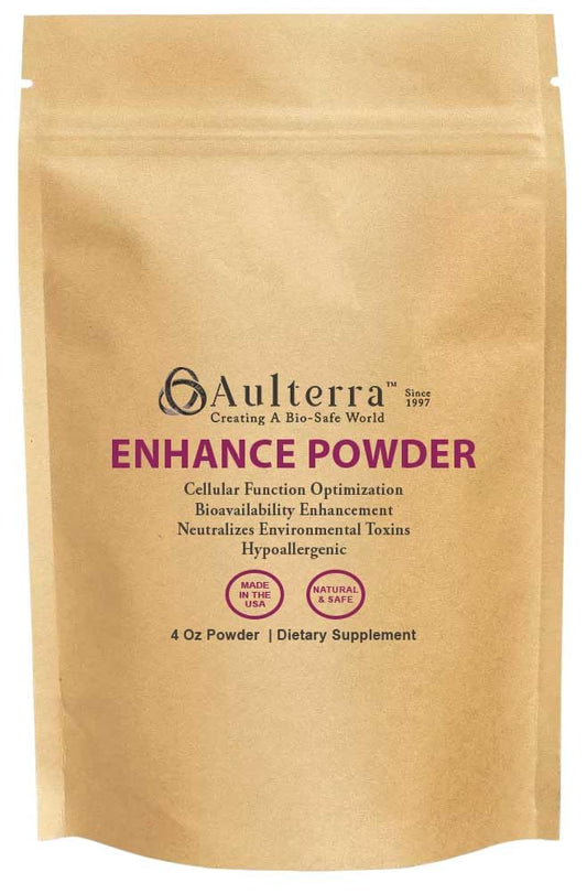 Aulterra Powder Supplement for EMF Support, Vitality, Meridian Balance, Proprietary Mineral Blend, 113g Jar