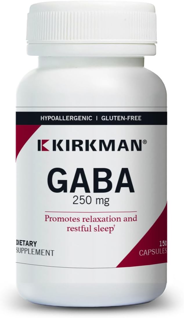 Kirkman GABA 250 mg - Hypoallergenic, 150 Capsules - görsel 1