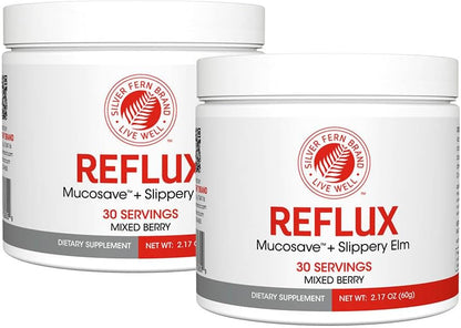 Reflux – Digestive Supplement with Mucosave FG and Slippery Elm Bark (30 Servings)