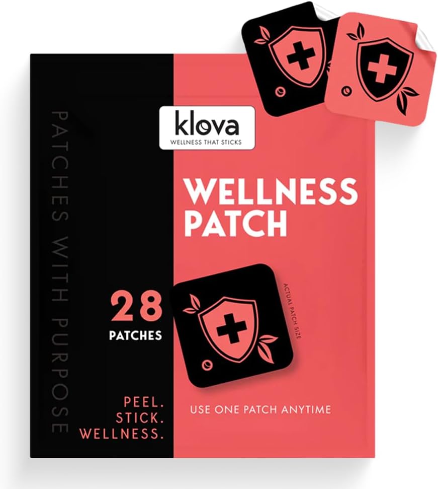Klova Wellness Patches for Immune Support & Daily Wellbeing – 24-Hour Calm Patch with Zinc, Bee Propolis & Pterostilbene - görsel 1