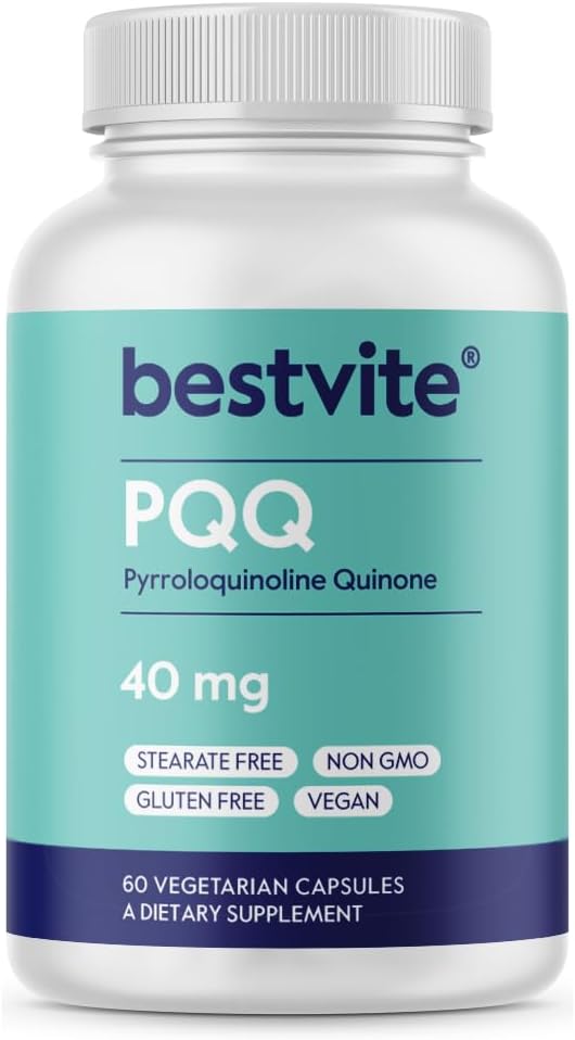 BESTVITE PQQ 40mg (Pyrroloquinoline Quinone) – 120 Vegetarian Capsules – Mitochondrial Support - görsel 8