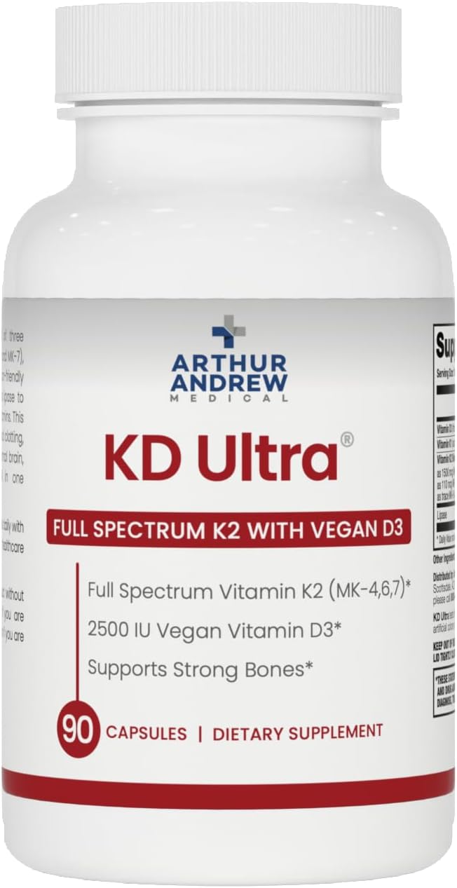 KD Ultra - Full Spectrum Vitamin K2 (MK-4,6,7,9) & Vegan D3, 90 Capsules - görsel 1