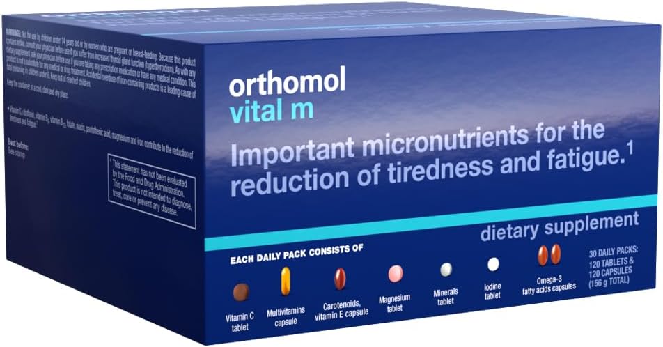 Orthomol Vital M - Men's Multivitamin, 30-Day Supply - görsel 3