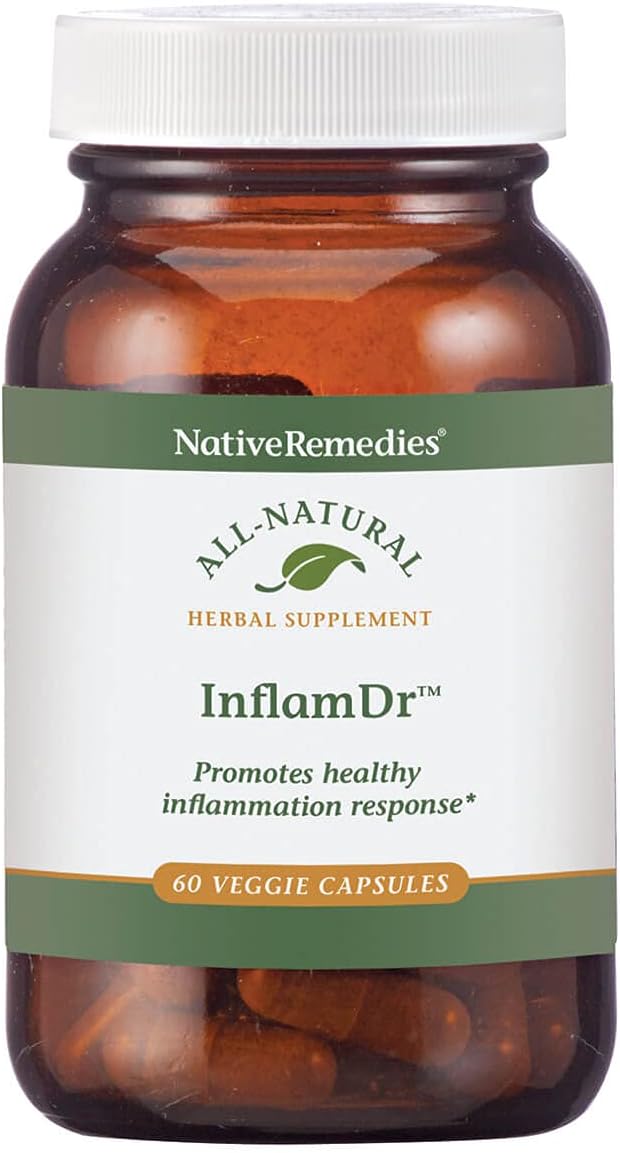 Native Remedies Inflam Dr. – All Natural Herbal Supplement for Healthy Inflammation Response (60 Veg Capsules) - görsel 1