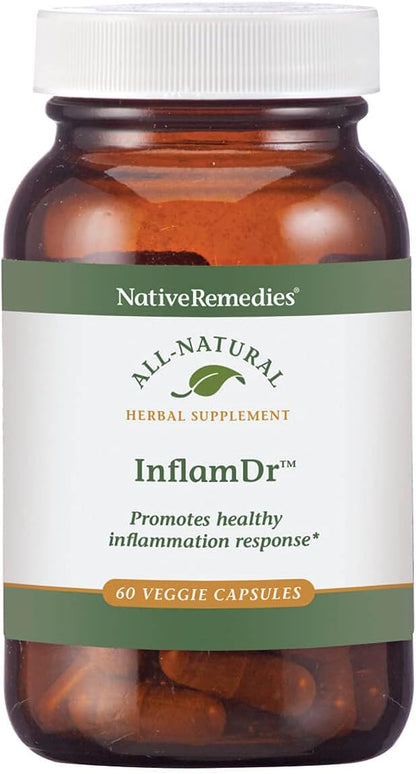 Native Remedies Inflam Dr. – All Natural Herbal Supplement for Healthy Inflammation Response (60 Veg Capsules)