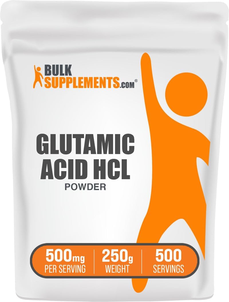 BulkSupplements.com L-Glutamic Acid HCl Powder - 500mg per Serving, 1kg (2.2 lbs) - görsel 8