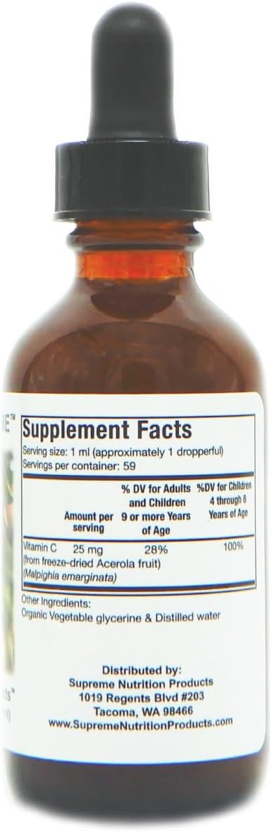Supreme Nutrition Acerola Supreme Tincture, 59 ml | 59 Servings - görsel 3