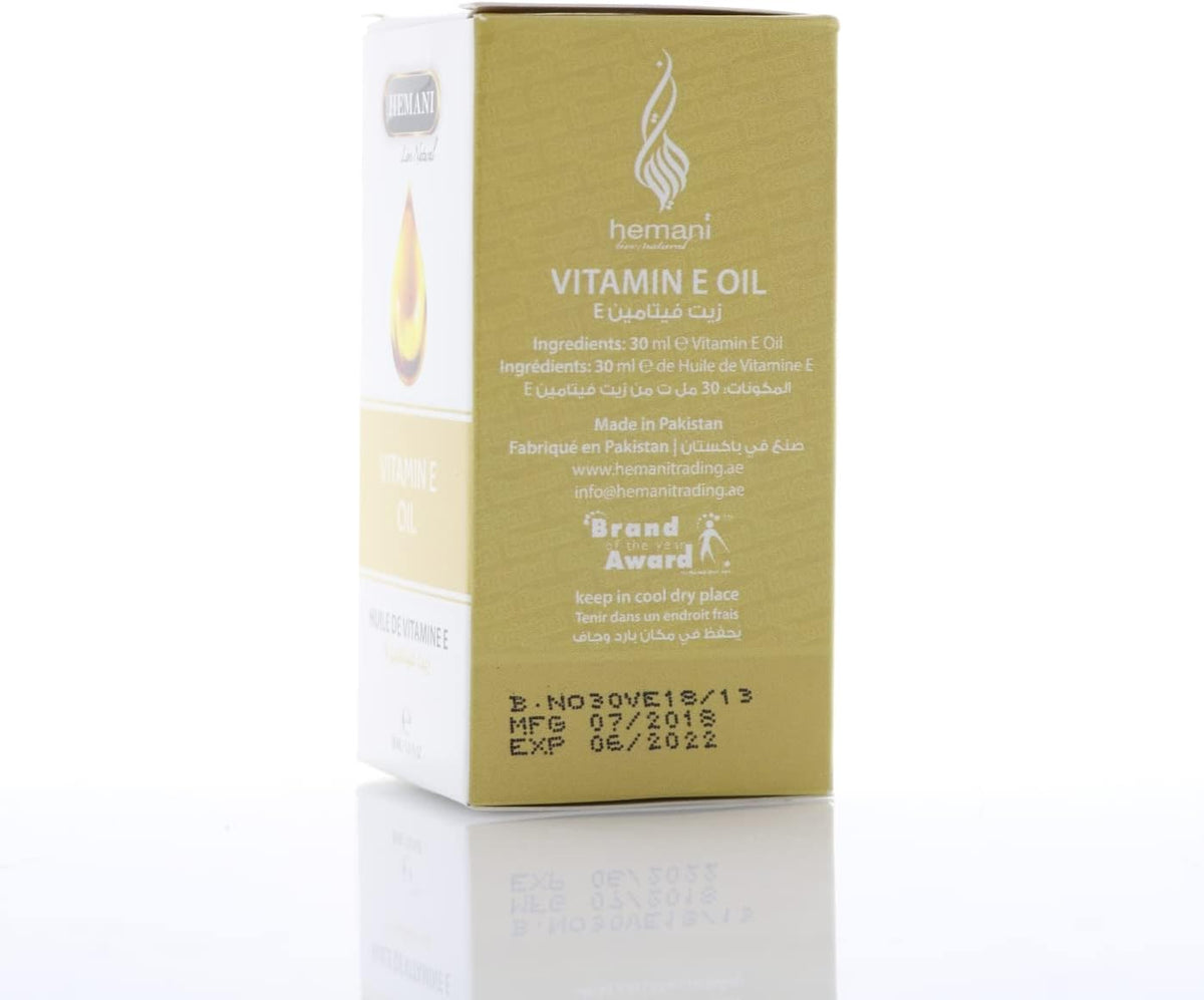 Hemani Vitamin E Oil 30ml - 100% Pure Natural Tocopherol | Antioxidant Skin & Hair Oil - görsel 5