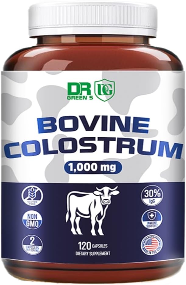 VITAMISAN Colostrum Supplement – 120 Capsules – 1000mg per Serving – 30% IgG Immunoglobulins – Non-GMO, Gluten-free – US Sourced - görsel 1