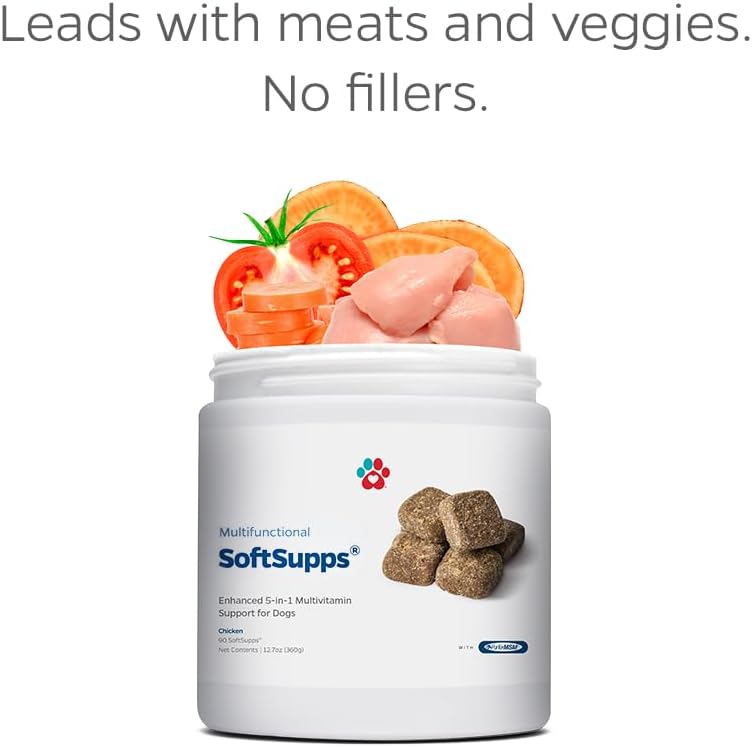 Pet Parents® Multifunctional SoftSupps® 5-in-1 Health Supplement for Dogs, Joint Mobility Support, Glucosamine Chondroitin MSM, CoQ10, Omega 3 Fish Oil, Probiotics, Immune & Gut Support, 90 Ct - görsel 4