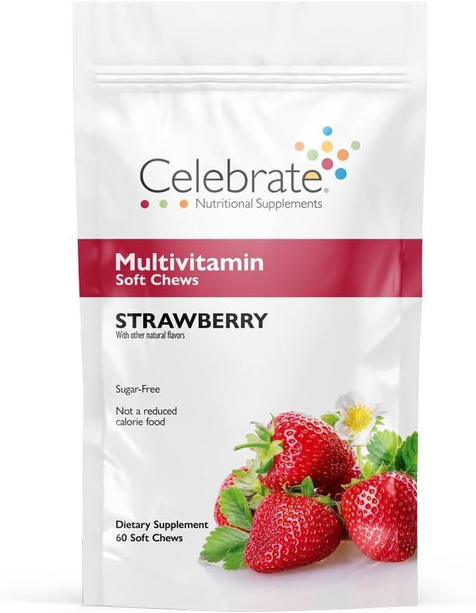 Celebrate Vitamins Bariatric Multivitamin Soft Chews – Essential Vitamins & Minerals, Sugar & Gluten-free – Gastric Bypass & Sleeve Gastrectomy Supplement – Cherry (60ct) - görsel 9