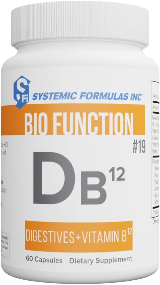 Systemic Formulae DB12 Digestive Vitamin B12 - With Digestive Enzymes for Enhanced Absorption - görsel 1