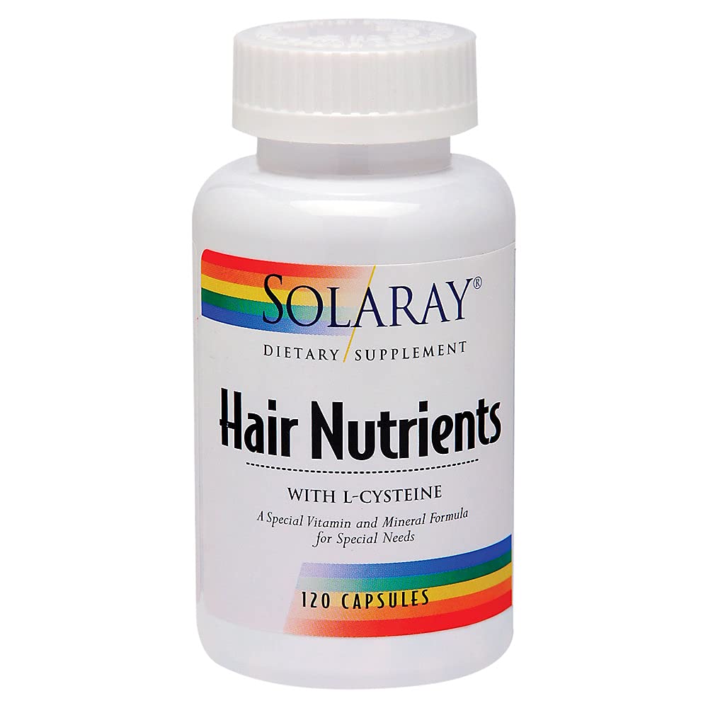 Solaray Hair Nutrients with L-Cysteine - 120 Capsules - görsel 1