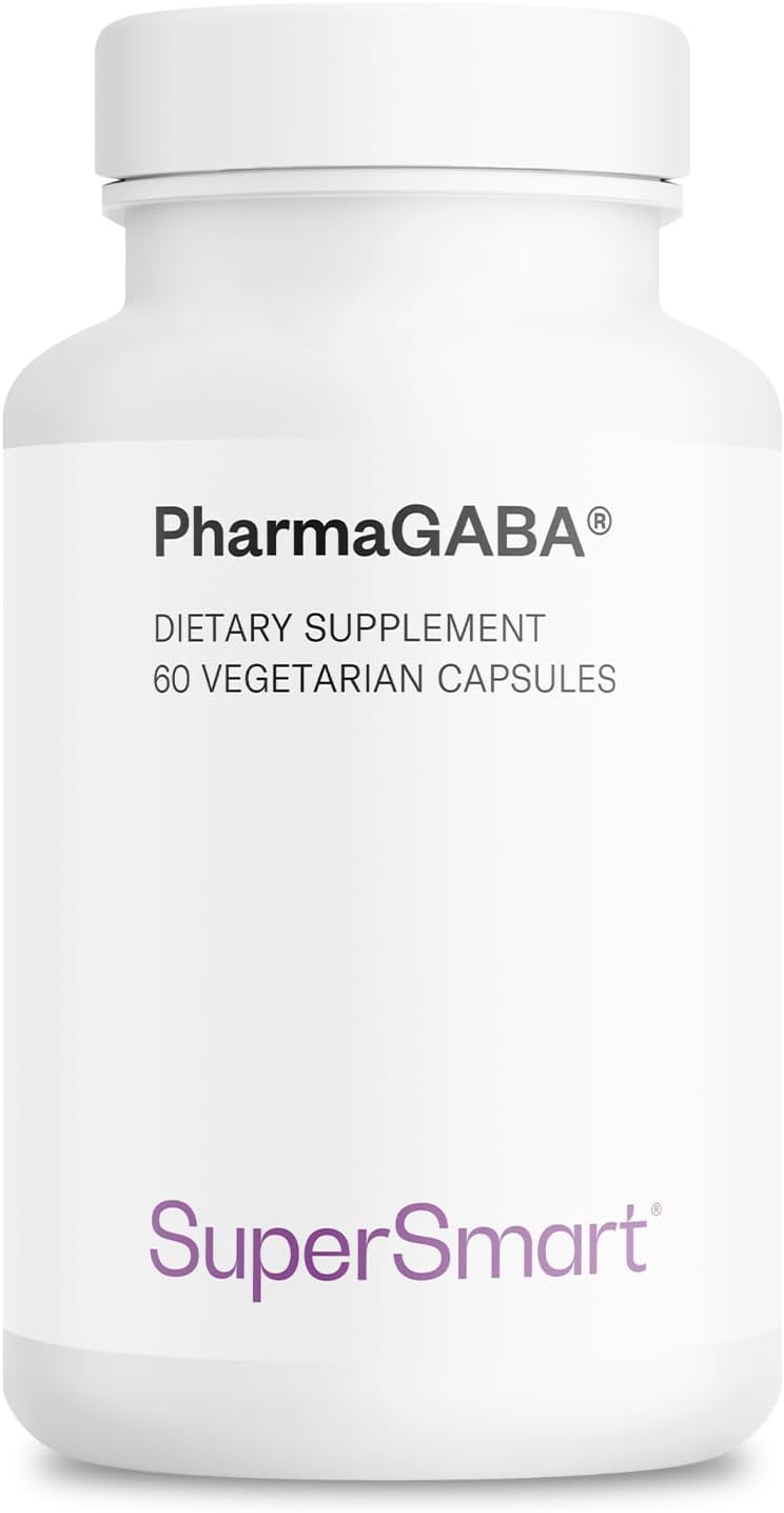 Supersmart Pharma GABA 125mg – Patented Natural GABA Food Supplement – 60 Capsules - görsel 1