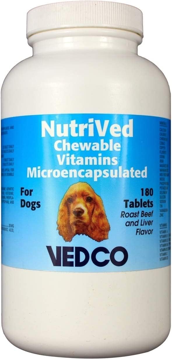 Vedco NutriVed Chewable Vitamins for Dogs - 180 Chewable Tablets - görsel 1